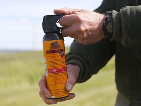A can of bear spray is seen here in this Postmedia file photo.