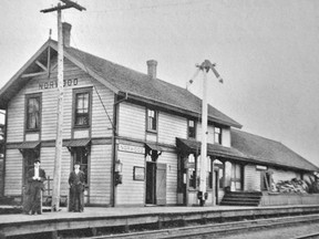 The first train rolled through the village of Norwood in 1885. Pictured is the villageÕs classic Van Horne CPR rail station photographed around 1920. The resident station master and his family resided on the upper floor, the waiting room and ticket counter occupied the ground floor and freight was stored in the single story section to the back. Unfortunately as usage declined NorwoodÕs Van Horne Station became very dilapidated and was torn down in 1977. SUBMITTED PHOTO