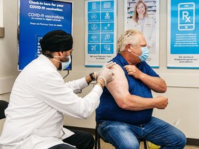 Ontario Premier Doug Ford received his second dose of the AstraZeneca vaccine Thursday afternoon at a pharmacy in Etobicoke. OFFICE OF THE PREMIER