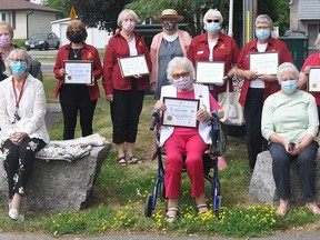 The Norwood Lioness will become The Norwood SwanÕs as of July 1. The local service organization was formed in 1979. Six of the original twenty charter members are still part of the group and were presented with special plaques of appreciation for their longstanding service. Joining the charter members for their last picture as Lioness are (ltor) Ferne Debaeremaker, Marlene Chaplin, Carolyn Towns, Nancy Begg, Elaine Scott, Kathy Tibbits, Evelyn Davidson, Marg Clarke, Madeline Stewart, Mabel Dornan, Patrica Vatta, Julia Barber. Missing from the picture is Karen Bouchard, Pat Corby, Emily Jones, Julie McLean, Christine Orton, Laurie-Ann Zenner, Angela Corby and Dannielle Maybee. SUBMITTED PHOTO