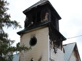 A fire Saturday morning damaged St. John's  Tuscaroras, an Anglican church on Six Nations of the Grand River.