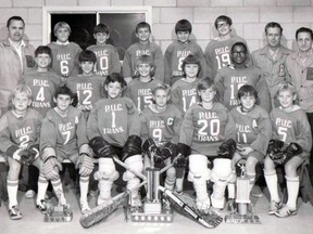 Brantford's Wayne Gretzky (front row, No. 9) was an accomplished lacrosse player as a boy. Gretzky is now part-owner of the National Lacrosse League's latest franchise, which will be based out of Las Vegas.