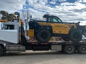 Brant OPP say they found a telehandler that was stolen from a residential construction site near Scotland.
