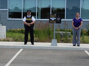 Three parking spots have been designated at the Brant OPP detachment at 67 Bethel Rd. in Paris as a "Safe Trade zone"  to help online buyers and sellers complete transactions.  Submitted