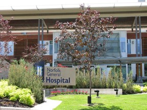 Norfolk General Hospital in Simcoe.