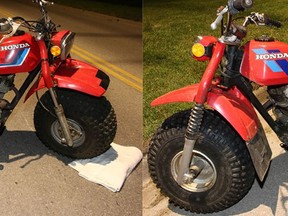 Brant OPP released photos of two ATVs involved in a crash Friday night in Burford.