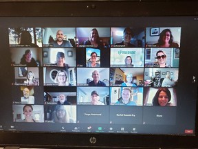 'Asset builders' honoured by the Every Kid organization are seen in a virtual meeting on Wednesday. (SUBMITTED PHOTO)