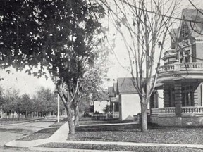 The home of Jonathon Mount, at the southeast corner of Wellington and Lacroix streets in Chatham, still stands, but minus its elaborate porch. John Rhodes photo