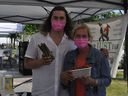 Tyler and Joanne Just of Alexandria's Just Farm, at the first ever Cornwall Waterfront Farmer's Market on Sunday, June 6, 2021 in Cornwall, Ontario.  Francis Racine/Cornwall Standard-Freeholder/Postmedia Network