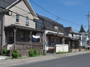 A row of houses in the City of Cornwall's east end, on Wednesday June 9, 2021 in Cornwall, Ont. Francis Racine/Cornwall Standard-Freeholder/Postmedia Network