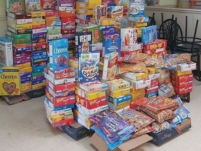 The Village Diner on Tollgate Road in Cornwall has collected nearly 300 boxes of cereal for the breakfast program at Centre 105. Handout/Cornwall Standard-Freeholder/Postmedia Network

Handout Not For Resale