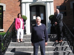 With Children's Treatment Centre president Don Fairweather (foreground) are board vice-president Carole Cardinal-Lortie and board member Dave Michaud. Photo on Wednesday, June 16, 2021, in Cornwall, Ont. Todd Hambleton/Cornwall Standard-Freeholder/Postmedia Network