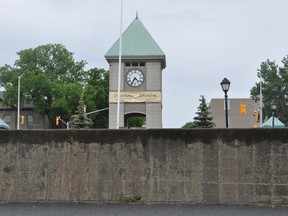 The wall to the north of Cornwall's clock tower, in Lamoureux Park, is set to be transformed into the Diversity Cornwall Mural by the end of the month. Photo taken on Tuesday June 15, 2021 in Cornwall, Ont. Francis Racine/Cornwall Standard-Freeholder/Postmedia Network