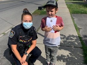 Handout Not For Resale
Dairy Queen has teamed up with the Cornwall Police Service to hand out 'citations' to children caught being outstanding youth. Handout/Cornwall Standard-Freeholder/Postmedia Network