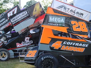 They were winging it at the speedway on the weekend, the sprint cars making an appearance at the oval. Photo on Sunday, June 20, 2021, in Cornwall, Ont. Todd Hambleton/Cornwall Standard-Freeholder/Postmedia Network