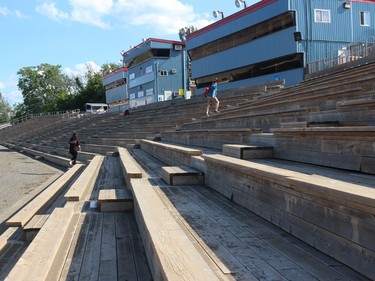 The seating area, at least for opening weekend, was mostly deserted. Photo on Sunday, June 20, 2021, in Cornwall, Ont. Todd Hambleton/Cornwall Standard-Freeholder/Postmedia Network