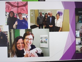 A slide as part of a tribute to outgoing SVCHC executive director Debbie St. John-de Wit.Handout/Cornwall Standard-Freeholder/Postmedia Network