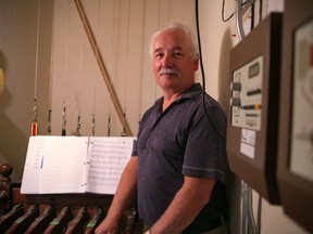 Musician Steve Ellam celebrated the 200th anniversary of the invention of a centralized chime station by ringing the Trinity Anglican Church bells in partnership with churches across the world, as seen on Saturday, June 26, 2021 in Cornwall, Ont. Jordan Haworth/Cornwall Standard-Freeholder/Postmedia Network