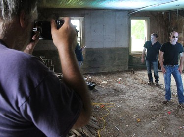 Marc Desforges recording a take of "Maybe He's Right'' during the video shoot. Photo on Saturday, June 26, 2021, in Summerstown, Ont. Todd Hambleton/Cornwall Standard-Freeholder/Postmedia Network