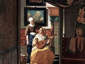 Johannes Vermeer, The Letter, oil on canvas, 1666, Rijksmuseum, Amsterdam.