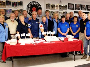 The Rotary Club of Gananoque celebrated its 90th anniversary on May 29, 2021.  
The group posed for this photo in 2017 at the dedication of the new warming room at the Lou Jeffries Recreation Centre in Gananoque on October 21. The warming room is just one of many projects the organization has worked on throughout that period.  Lorraine Payette/For Postmedia Network