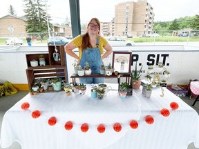 Libby Hardwick with Skywhale Succulents was one of the vendors at the opening day of the Kirkland Lake Food and Artisan Market.