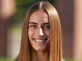 In her rookie year, Kaila Novak started 10 of 14 games for the women’s soccer team at the University of California Los Angeles (UCLA). She was recently named the First Touch Football (FTF) Women’s NCAA All-Canadian freshmen attacker of the year. (Photo taken from UCLA Women’s Soccer Team).