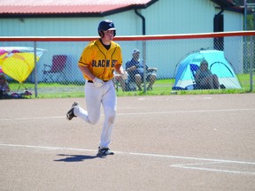 The new Black Gold 47's, comprised of Leduc and Beaumont athletes, played some of the first games of the league on June 26 and 27. (Lisa Berg)