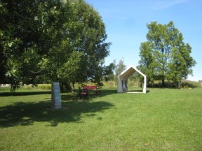 A memorial pavilion can be seen a the Old Durham Road Black Pioneer Cemetery.
(supplied)