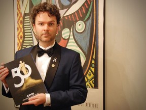 Petawawa native Joshua Hopkins and the JUNO Award he won for Classical Album of the Year: Vocal or Choral for his recording of Massenet: Thaïs. Submitted photo