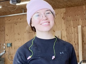 Madison Broad, a graduate of the Carpentry Renovations Techniques Program at the Algonquin College Pembroke Campus and a Weston Family Foundation alumna, is currently doing her carpentry apprenticeship with Dugan Hawkins Construction, with the goal of achieving her red seal designation.