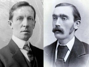 Duncan Campbell Scott, left and Dr. Peter Bryce, right, were on opposite sides of a policy battle that changed the course of history for residential schools where Indigenous children were forced to attend.