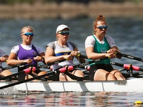 Dublin's Elisa Bolinger (second from left) is a member of Canada's U23 women's quad crew that will compete in the world rowing championships in the Czech Republic July 7-11.