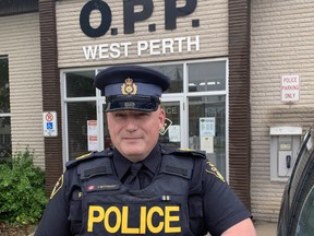 Jason McTaggart has replaced the retiring Scott Bentley as the contract sergeant at the West Perth Ontario Provincial Police (OPP) detachment. ANDY BADER/MITCHELL ADVOCATE