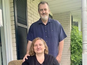 Kari Gray, a registered practical nurse and crisis intervention worker with the Huron Perth Healthcare Alliance, has suffered from long-haul COVID-19 symptoms after contracting the virus last November. Also pictured is Gray’s husband, Dan.