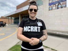Jen Nixon is a member of the Huron Perth Healthcare Alliance's Mobile Crisis Rapid Response Team, which is deployed with the city’s police service to handle mental health calls.