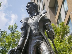 Alexander Wood's statue could soon be moved from a Toronto street. POSTMEDIA NETWORK