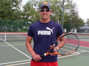 Matt Mueller, a university business student from Petrolia, has set up a summer business, Mueller Tennis Services, with help from a long-running program offered by the Sarnia-Lambton Economic Partnership.