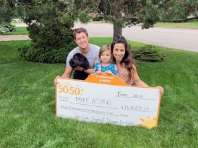 Michael Acorn of Bright's Grove and his family claimed more than $11,600 through the Sunshine Foundation of Canada's lottery. (Sunshine Foundation of Canada)