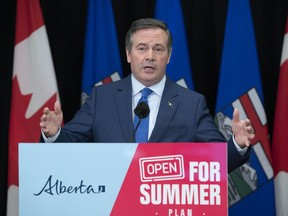 Premier Jason Kenney said Alberta is a national leader in second doses, with 10.4 per cent of eligible Albertans already fully protected with two doses.