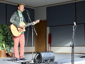 Edmonton-based singer-songwriter Martin Kerr performs at Summer Sessions in Heritage Park on Wednesday, Jun. 16, 2021. Photo by Rudy Howell/Postmedia.