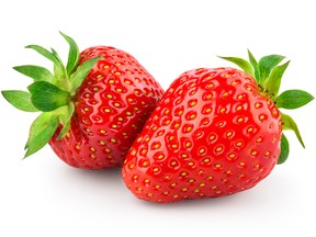 Strawberry. Berries isolated on white background. With clipping path.