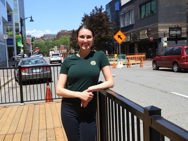 Julia Bertin, of Peppi Panini on Durham Street, said her patio should be ready to open on Friday. The Ford government announced Monday that Ontario will move into Step One of its reopening plan on Friday at 12:01 a.m., three days ahead of schedule. Step One includes allowing non-essential retail stores to reopen, and bars and restaurants to begin serving customers on their patios.