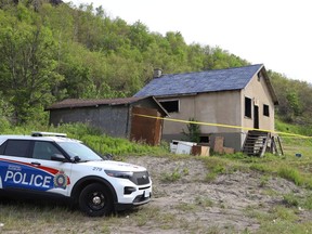 Greater Sudbury Police and the Ontario Fire Marshal's Office are investigating a fire at an abandoned building on The Kingsway in Sudbury, Ont. that happened in the early morning on Thursday June 24, 2021. The body of a 40-year-old man was found Tuesday at the same location. John Lappa/Sudbury Star/Postmedia Network