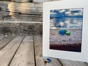 One of local artist and educator Emily Fortney's five prints (and beach glass) for sale as part of her Beach Glass Collective Print fundraiser in support of the non-profit organization Atlohsa Family Healing Services.Handout/Sarnia This Week