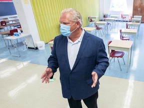 Students will continue to learn on laptops and computers for the remainder of this school year. Premier Doug Ford announced Wednesday that students will continue their online classes and the province will not reopen schools until September.

THE CANADIAN PRESS/Carlos Osorio