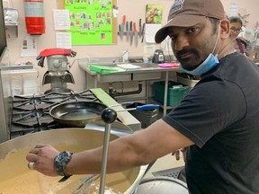 Asif Shaikh, who is originally from Indian, helped to prepare foods that were served at Timmins' Lasalle Retirement Residence on Friday. The residence celebrated Indian culture as a part of a series of cultural diversity events hosted at Lasalle.

Supplied