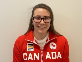 Emma Reinke of St. Thomas has been named to the Canadian women’s goalball team that will compete at the Tokyo 2020 Paralympic Games in August. The sport for visually impaired athletes pits two teams against each other who try to throw a ball with a bell inside it into the opponent's net.  (Photo courtesy Canadian Blind Sports Association)