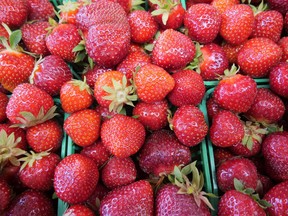 Strange fruit, those local strawberries
