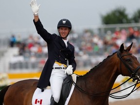 Chris von Martels of Ridgetown, Ont., competes in dressage at the 2015 Pan Am Games in Toronto. (Geoff Burke/USA Today)